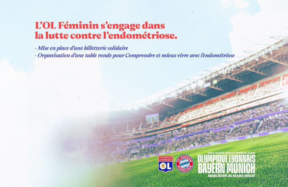 OL/BAYERN : l’OL Féminin s’engage dans la lutte contre l’endométriose 