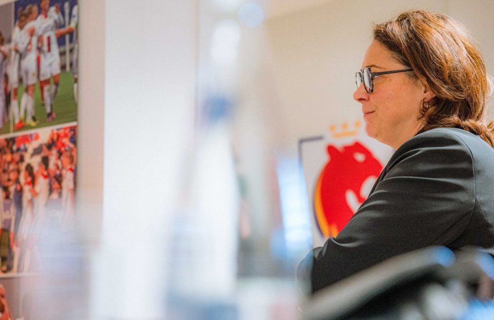Sports Minister Marina Ferrari visits OL Lyonnes