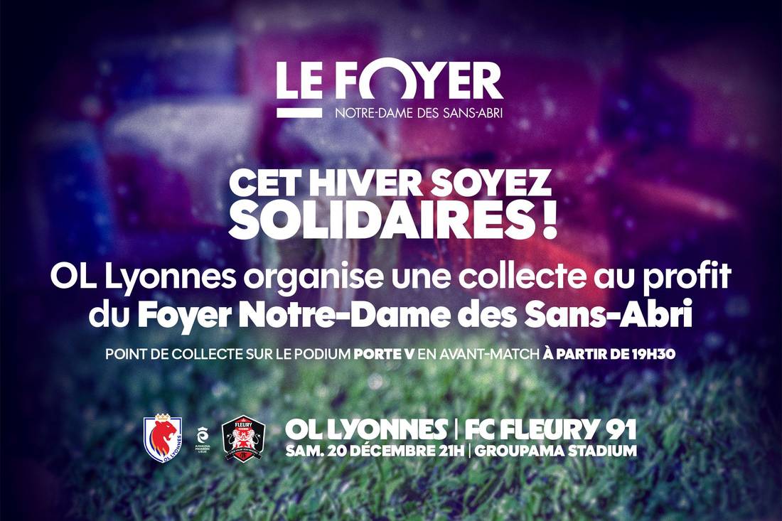Participez à notre collecte au profit du Foyer Notre-Dame des Sans-Abri !