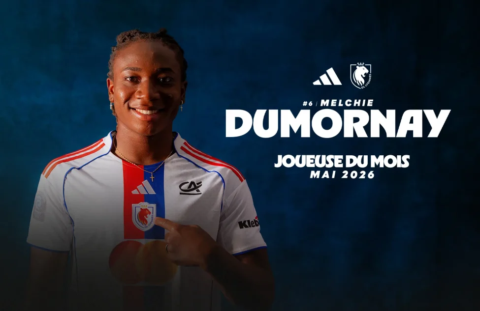 Melchie Dumornay est la joueuse du mois de mai !