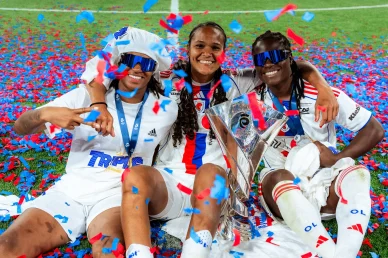Marie-Antoinette Katoto, Wendie Renard & Tabitha Chawinga