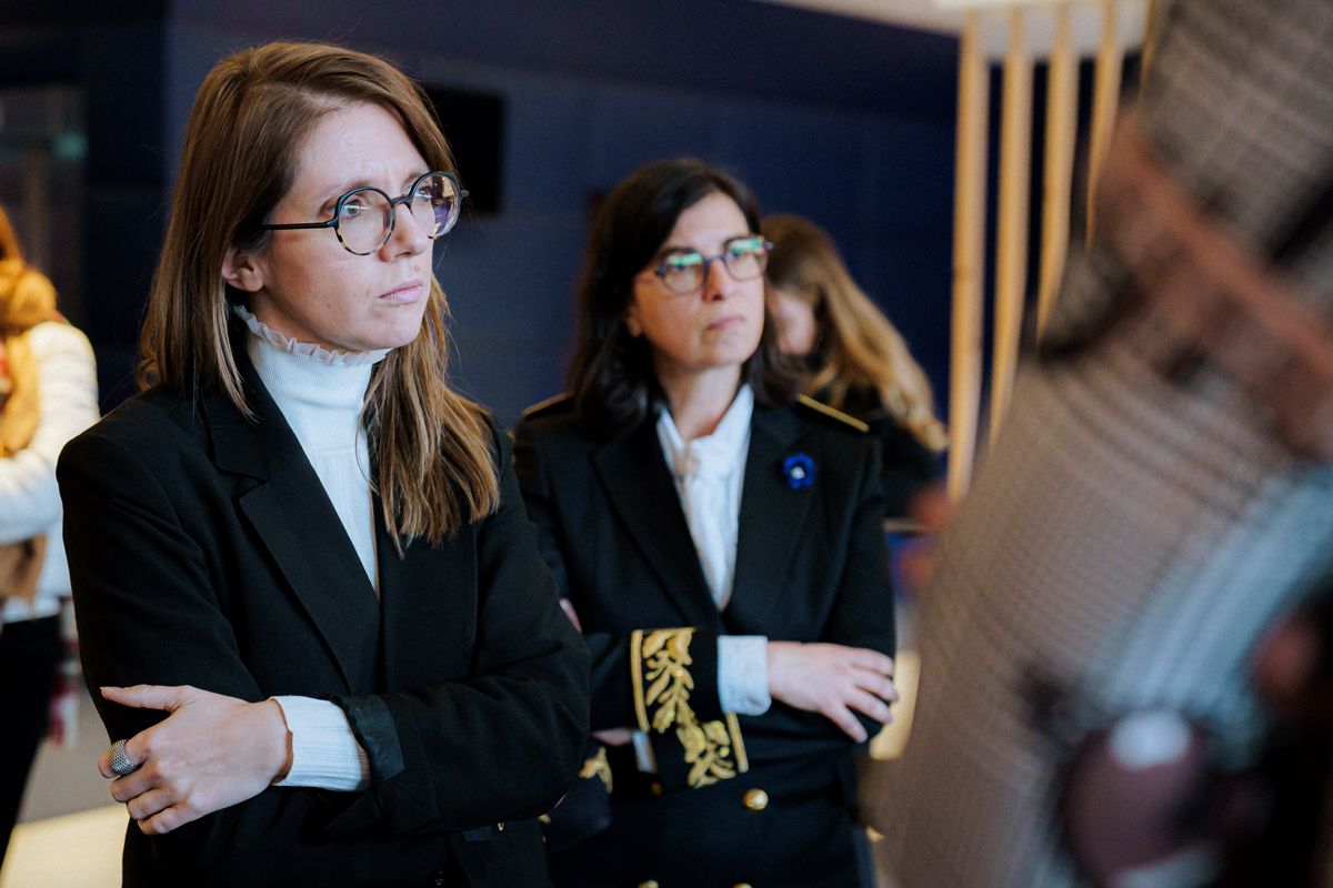 Visite d'Aurore Bergé à l'OL Féminin 